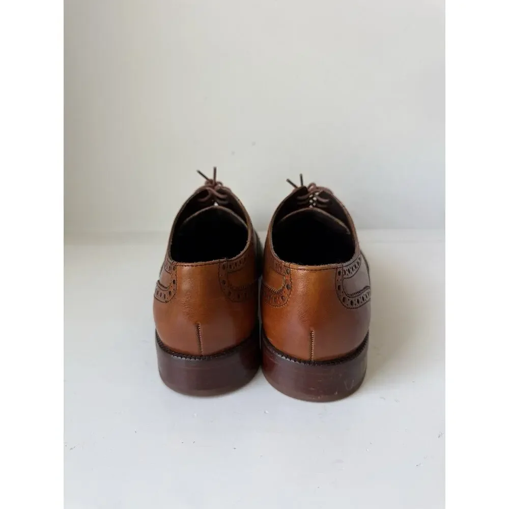 Cole Haan Air Madison Wingtip Oxford Brown Leather Shoes 11M